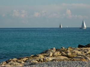2009_12_19_CagnesSurMerBeach The beach at Cagnes-sur-Mer.